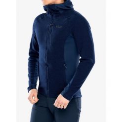 Bluza z kapturem męska Rab Capacitor Hoody. Niebieskie bluzy męskie RAB, m, bez wzorów, z kapturem. Za 335.99 zł.