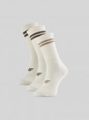 4F Skarpetki długie (3-pack) męskie - multikolor 43-46. Skarpety męskie 4F, bez wzorów, prążkowane. Za 69.99 zł.