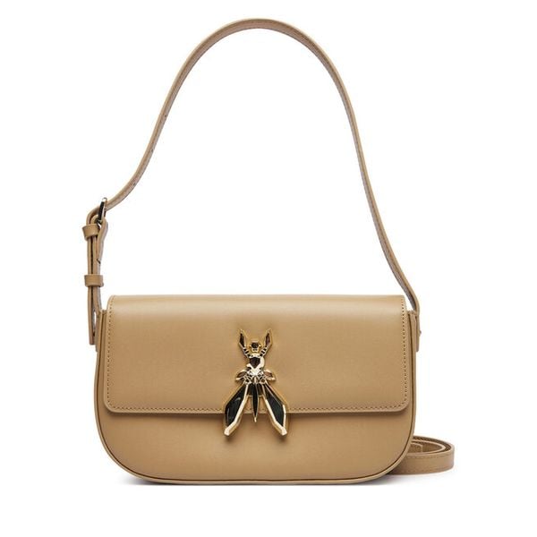 Torebka Patrizia Pepe. Brązowe listonoszki damskie Patrizia Pepe, bez wzorów, bez dodatków. Za 1,249.00 zł.