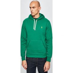 Polo Ralph Lauren - Bluza. Zielone bluzy męskie Polo Ralph Lauren, l, bez wzorów, z bawełny, z kapturem. W wyprzedaży za 399.90 zł.