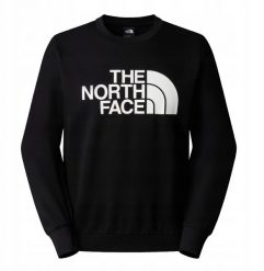 Bluza bez kaptura The North Face Easy Crew - tnf black. Czarne bluzy męskie The North Face, m, bez wzorów, bez ramiączek, bez kaptura. Za 293.70 zł.