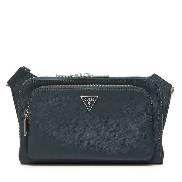 Nerka Guess. Zielone saszetki i nerki męskie Guess, z aplikacjami. Za 179.99 zł.