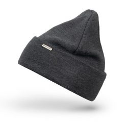 Czapka zimowa damska smerfetka Brødrene cz26 1010690 c. szara. Szare czapki damskie na zimę, bez wzorów. Za 45.00 zł.