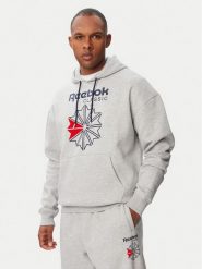 Reebok Bluza Hainrich RK25734CCM Szary jasny Regular Fit. Szare bluzy męskie Reebok, m, bez wzorów, z syntetyku, bez ramiączek, bez kaptura. Za 249.99 zł.