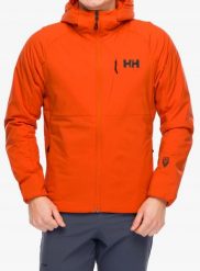 Kurtka ocieplana Helly Hansen Odin Stretch Hood Insulated 2.0 - patrol orange. Pomarańczowe kurtki męskie Helly Hansen, m, bez wzorów, bez kaptura. Za 1,111.34 zł.