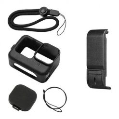 Obudowa silikonowa PULUZ do GoPro 9/10/11/12 (czarna). Czarne zegarki sportowe Puluz, bez wzorów. Za 39.00 zł.