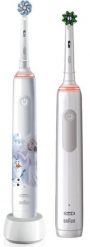 Szczoteczka rotacyjna Oral-B Pro 3 3000 White + Oral-B Junior Frozen 6+ Zestaw. Białe szczoteczki elektryczne Oral-B. Za 269.00 zł.
