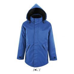 Parka Sol's Robyn. Niebieskie parki męskie SOL'S, m, bez wzorów, z polaru, bez kołnierzyka, bez kaptura. Za 277.35 zł.