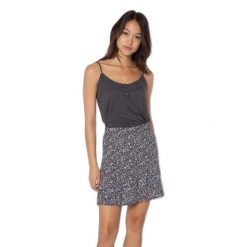 Damski tank top Protest Prtmimizan spaghetti. Czarne topy damskie Protest, bez wzorów, sportowe, bez kołnierzyka, bez ramiączek. W wyprzedaży za 99.90 zł.