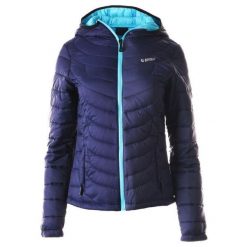 Pikowana Kurtka Damska Nera. Czarne kurtki sportowe damskie Hi-tec, m, bez wzorów, z materiału, bez ramiączek, z kapturem, trekkingowe. Za 280.43 zł.