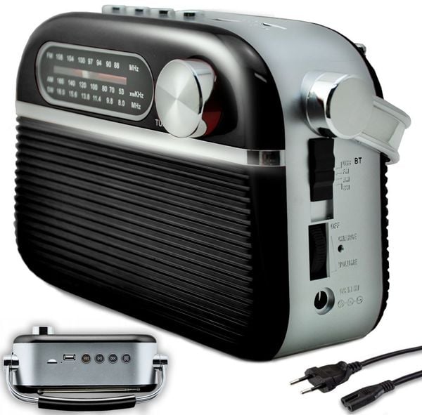 Radio FM kuchenne warsztatowe przenośne zasilane sieciowo bateryjnie RETOO. Radia Retoo. Za 140.99 zł.