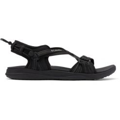 Sandały Turystyczne Damskie Columbia Sandal. Czarne sandały damskie Columbia, bez wzorów, z syntetyku, bez obcasa, bez zapięcia. Za 224.99 zł.