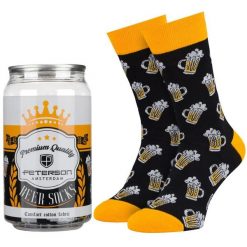 Skarpety męskie w rozmiarze 38-44 we wzór z motywem piwa Peterson PTN SML-1P-BE3-38-44. Skarpety męskie Peterson, bez wzorów, z bawełny. Za 43.99 zł.