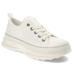 Białe Trampki Big Star Sportowe Obuwie Damskie. Białe obuwie sportowe damskie BIG STAR, na lato, bez wzorów, bez zapięcia, trekkingowe. Za 149.00 zł.