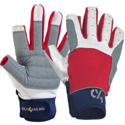 Rękawice Żeglarskie Cruising C4S. Czerwone rękawiczki damskie CRAZY4SAILING, bez wzorów. Za 101.95 zł.