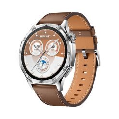 Huawei Watch GT 5 46mm Classic Brązowy. Brązowe zegarki damskie z nylonu, ceramiczne. Za 999.00 zł.