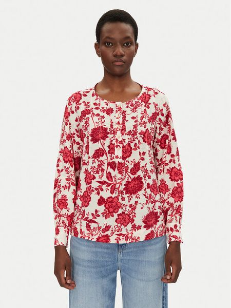 Fransa Bluzka 20615432 Różowy Regular Fit. Czerwone bluzki damskie Fransa, l, bez wzorów, z wiskozy, bez kołnierzyka, bez ramiączek. Za 119.99 zł.