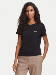 BOSS T-Shirt C_Esogo_1 50506973 Czarny Regular Fit. Czarne t-shirty damskie Boss, xl, bez wzorów, z bawełny, bez kołnierzyka, bez ramiączek. Za 229.99 zł.