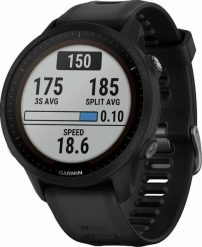Zegarek sportowy Garmin Forerunner 955 Solar Czarny (010-02638-20). Czarne zegarki sportowe Garmin, bez wzorów. Za 1,998.90 zł.