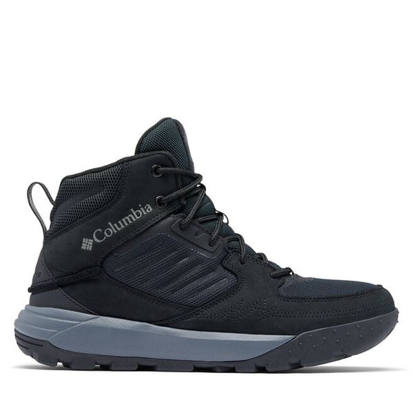 Trekkingi Columbia. Czarne buty sportowe męskie Columbia, bez wzorów, bez zapięcia, trekkingowe. Za 599.99 zł.