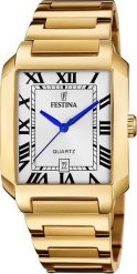 Zegarek Festina Zegarek męski Festina F20678-1 złoty. Żółte zegarki męskie Festina, bez wzorów, złote. Za 630.00 zł.