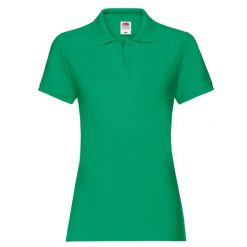 Damska Koszulka Polo Premium. Zielone koszulki sportowe damskie fruit of the loom, l, bez wzorów, bez ramiączek. Za 67.99 zł.