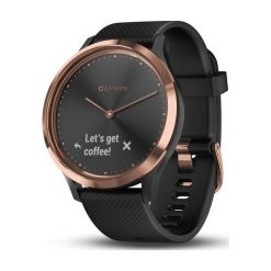 Zegarek sportowy GARMIN Vivomove HR Czarno-złoty. Czarne, cyfrowe zegarki smartwatch Garmin, bez wzorów, złote. Za 749.00 zł.