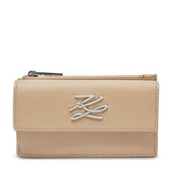 Portfel KARL LAGERFELD. Brązowe portfele damskie KARL LAGERFELD. Za 289.99 zł.