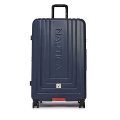 Walizka duża Nautica. Niebieskie walizki damskie Nautica, bez wzorów, duże. Za 399.99 zł.