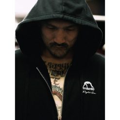 MANTO bluza z kapturem FIGHT COMPANY czarna. Czarne bluzy damskie Manto, bez wzorów, bez ramiączek, z kapturem. Za 289.00 zł.