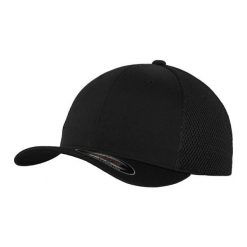 Czapka Z Daszkiem Tactel Mesh. Czarne czapki damskie FLEXFIT, bez wzorów, z meshu. Za 83.99 zł.