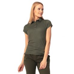 Koszulka myśliwska damska Tagart Polo Hals 2 Lady Dark Green. Zielone bluzki damskie tagart, m, bez wzorów, bez kołnierzyka, bez ramiączek. Za 189.00 zł.