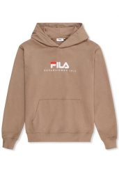 Bluza z kapturem Fila Valsera Regular Logo. Brązowe bluzy damskie Fila, l, bez wzorów, z bawełny, klasyczne, bez ramiączek, z kapturem. Za 210.99 zł.