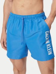 Calvin Klein Swimwear Szorty kąpielowe LV00N61047 Niebieski Regular Fit. Niebieskie kąpielówki męskie Calvin Klein Swimwear, bez wzorów, z syntetyku. Za 289.99 zł.