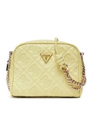 Guess Torebka 176299 Żółty. Żółte listonoszki damskie Guess, z aplikacjami, ze skóry, bez dodatków. Za 269.99 zł.