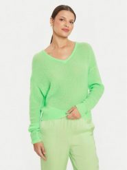 American Vintage Sweter Zakday ZAK18BE24 Zielony Regular Fit. Zielone swetry nierozpinane damskie American Vintage, m, bez wzorów, z wełny, vintage, bez kołnierzyka, bez ramiączek. Za 329.99 zł.