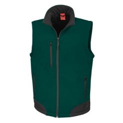 Męska Oddychająca Kurtka Przeciwdeszczowa Softshell Bodywarmer. Czarne kurtki męskie RESULT, m, bez wzorów, z softshellu, bez kaptura, trekkingowe. Za 172.99 zł.