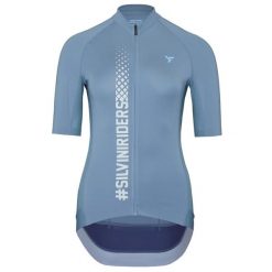 Koszulka rowerowa (z krótkim rękawem) damska SILVINI Women Jersey MAZZANA. Niebieskie koszulki sportowe damskie Silvini, m, bez wzorów, z jersey, bez ramiączek. Za 455.09 zł.