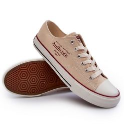 Trampki Męskie Big Star NN174058 Beżowe beżowy. Brązowe trampki męskie bez wzorów, retro, bez zapięcia. Za 194.04 zł.