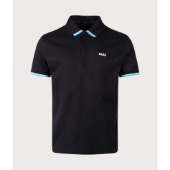 Koszulka polo BOSS Paddy Lux czarny (50538185-001). Czarne koszulki sportowe męskie Boss, m, bez wzorów, bez ramiączek. Za 329.00 zł.