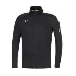 Kurtka z dresu Mizuno RB. Czarne kurtki męskie Mizuno, l, bez wzorów, z dresówki, bez ramiączek, bez kaptura, do biegania. Za 217.60 zł.