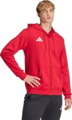 Bluza męska adidas Entrada 26 FZ Hoody czerwona KF5944 XL. Czerwone bluzy męskie Adidas, m, bez wzorów, bez ramiączek, bez kaptura. Za 195.90 zł.