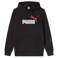 Bluza Puma Ess+ 2 Z Dużym Logo Bluza Fl Dorosłych. Czarne bluzy męskie Puma, s, bez wzorów, sportowe, bez ramiączek, bez kaptura. W wyprzedaży za 182.60 zł.
