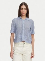 Vero Moda Kardigan Mystic 10342420 Niebieski Regular Fit. Niebieskie kardigany damskie Vero Moda, s, bez wzorów, z bawełny, bez kołnierzyka. Za 159.99 zł.