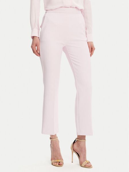 Elisabetta Franchi Spodnie materiałowe PA-089-51E2-V290 Różowy Regular Fit. Czerwone spodnie materiałowe damskie Elisabetta Franchi, bez wzorów, z materiału. Za 659.99 zł.