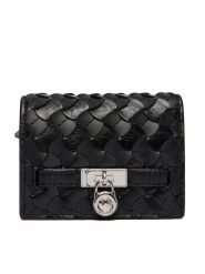 MICHAEL Michael Kors Portfel 32R6SNXD1L Czarny. Czarne portfele damskie MICHAEL Michael Kors, ze skóry. Za 549.99 zł.