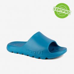 Klapki męskie Coqui Lou. Niebieskie klapki męskie Coqui, bez wzorów, bez zapięcia. Za 125.99 zł.