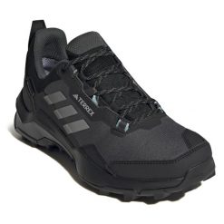 Trekkingi adidas. Czarne obuwie trekkingowe damskie Adidas, z gore-texu, bez zapięcia. Za 429.99 zł.