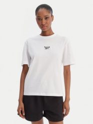 Reebok T-Shirt Suzie RK25505CCW Biały Relaxed Fit. Białe t-shirty damskie Reebok, s, bez wzorów, z bawełny, bez kołnierzyka, bez ramiączek. Za 79.99 zł.