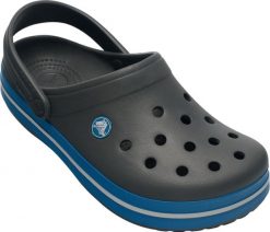 Crocs Klapki męskie Crockband 11016 charcoal/ocean r. 42-43. Szare klapki męskie Crocs, bez wzorów, bez zapięcia. Za 214.84 zł.